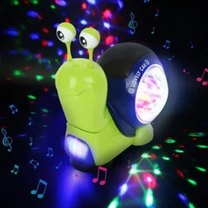 Világító és zenélő csiga alakú készségfejlesztő babajáték - ösztönzi a gyermeket a mászásra (FX) (BBJ) - Image 8