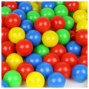 60 db-os műanyag labdák vidám színekben labdamedencékhez - kül és beltéri használatra egyaránt (BBJ) - Image 3
