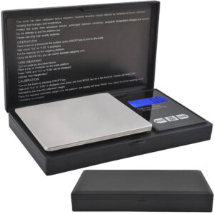 Nagy pontosságú zsebmérleg LCD kijelzővel és tara funkcióval 500 grammig - 6 féle mértékegység, 0,1 g pontosság (BBV) - Image 5