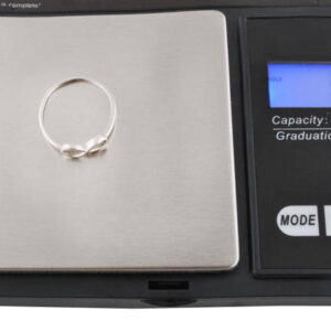 Nagy pontosságú zsebmérleg LCD kijelzővel és tara funkcióval 200 grammig - 6 féle mértékegység, 0,1 g pontosság (BBV) - Image 5