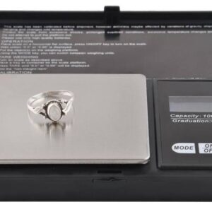 Nagy pontosságú zsebmérleg LCD kijelzővel és tara funkcióval 500 grammig - 6 féle mértékegység, 0,1 g pontosság (BBV) - Image 9