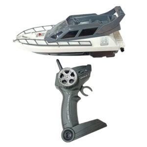 Távirányítós játék motorcsónak szuper menő megjelenésű, 2.4 GHz távirányítóval és tölthető akkumulátorral - 28 x 10 x 12 cm (BBMJ) - Image 5