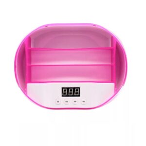 KM-520 Helytakarékos, modern, nagy teljesítményű 2in1 UV LED műkörmös lámpa és 5 rekeszes eszköz tartó - 110W (BBV) - Image 8