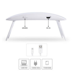 Hordozható SUN MINI 2 UV/LED USB műkörmös lámpa időzítővel, gyors szárítás funkcióval - manikűr szalonminőségben (BBV) - Image 6