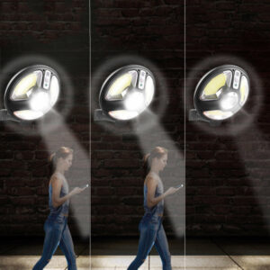 Nagy teljesítményű, mozgásérzékelős, kültéri LED fali lámpa két üzemmóddal - vízálló, távirányítós (BBD) - Image 9