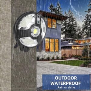 Nagy teljesítményű, mozgásérzékelős, kültéri LED fali lámpa két üzemmóddal - vízálló, távirányítós (BBD) - Image 7