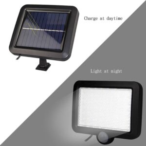 Worth Air SL-F56 kültéri, falra szerelhető szolár lámpa - különálló napelemmel, szürkület- és mozgásérzékelővel - 200 W (BBV) - Image 4