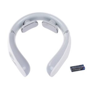 Nyakmasszírozó készülék helytelen testtartás, izomláz és fejfájás ellen - vibrációs masszírozó nyakra 6 különböző üzemmóddal, 2 masszírozó fejjel és USB-ről tölthető akkumulátorral (BBL) - Image 4