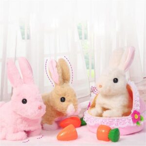 Sétáló, elemes bébi nyuszi puha plüss borítással és aranyos hanggal (BBJ) (BBLPJ) - Image 9