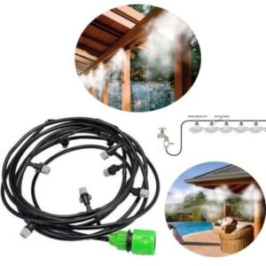 10 méter hosszú, slagra csatlakoztatható párafüggöny - frissítő megoldás a kánikula ellen (BBD) (BBV) - Image 4