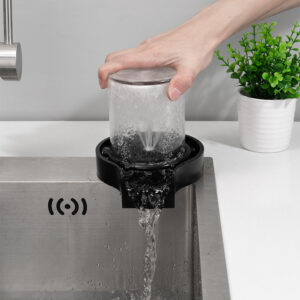 Automata pohár mosó berendezés - minden típusú pohár és palack könnyű elöblítéséhez - éttermekbe, bárokba, otthonra - fekete (BBM) - Image 12