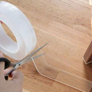 Extra erős, vízálló, rugalmas kétoldalas nano ragasztószalag - 1 méter, átlátszó (BBM) - Image 10