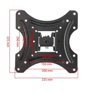 Falra rögzíthető, kihajtható és forgatható TV tartó konzol, 14-42 méretű TV-hez - 18 kg teherbírás (THM) - Image 11
