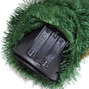 Mókásan zenélő és pörgő karácsonyfa mikulás sapkában - 23 cm (BBJ) - Image 3