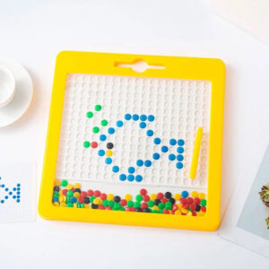 Mágneses pötyi kirakó - készségfejlesztő játék táblával, sablonokkal és színes kirakható elemekkel (BBJ) - Image 12