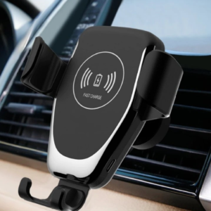 Praktikus 2 az 1-ben autós telefontartó és vezeték nélküli gyors töltőállvány – QI kompatibilis, szellőzőrácsra helyezhető töltő autóba (BBV) - Image 3
