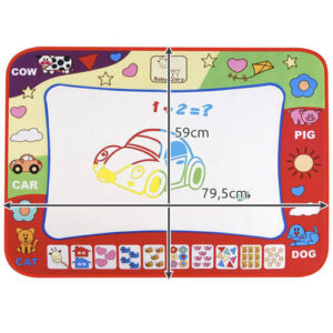 XL maszat mentes, vízes kifestő szőnyeg gyerekeknek - 80 x 60 cm (BBJ) - Image 14