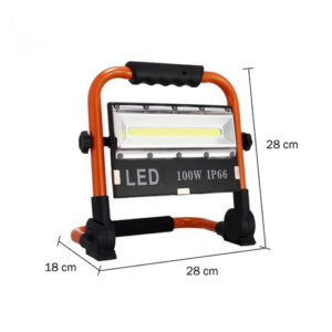 Hordozható vízálló 8505 reflektor 1000 Lumen fényerővel és USB-ről tölthető beépített akkumulátorral - 100 W (BBV) - Image 3