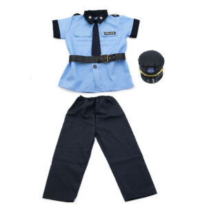 Farsangi rendőr jelmez sapkával, bilinccsel és játékpisztollyal – L méret – 120-130 cm magasságra (BBJ) - Image 4