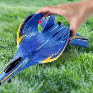 HW-33 minden irányba vezérelhető, távirányítós harci repülőgép habszivacsból - USB-ről tölthető akkumulátorral, világító lámpákkal és futóművel (BBJ) - Image 7