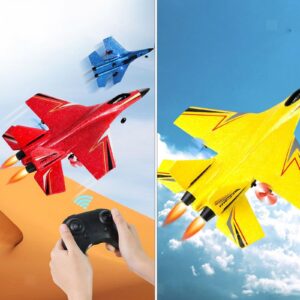 HW-33 minden irányba vezérelhető, távirányítós harci repülőgép habszivacsból - USB-ről tölthető akkumulátorral, világító lámpákkal és futóművel (BBJ) - Image 6