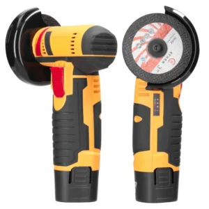 Vezeték nélküli, elektromos sarokcsiszoló ergonomikus kialakítással és 2 akkumulátorral - 0-350/0-1350rpm forgási sebesség (BBL) ( BBD) (BBJH) - Image 3