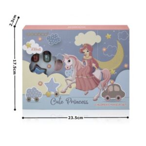 Igoodco 21 részes hercegnős szépítkező készlet - körömlakkokkal, szemfestékekkel, gyöngyékszerekkel, unikornis figurával (BBJ) - Image 3