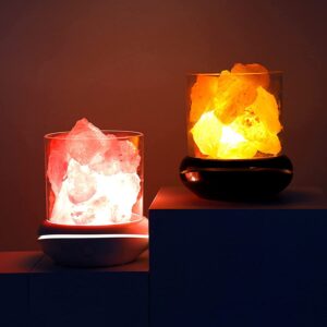 Hangulatlámpa himalája só kristályokkal, állítható színű LED fénnyel és aroma párologtató funkcióval (THM) - Image 14