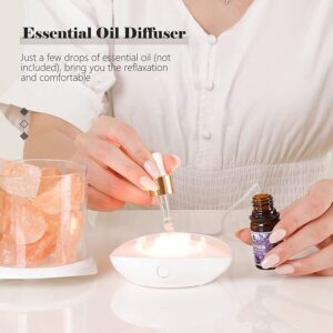 Hangulatlámpa himalája só kristályokkal, állítható színű LED fénnyel és aroma párologtató funkcióval (THM) - Image 5