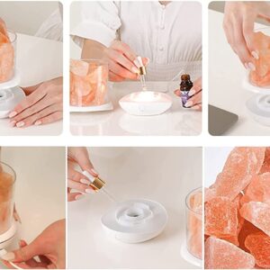 Hangulatlámpa himalája só kristályokkal, állítható színű LED fénnyel és aroma párologtató funkcióval (THM) - Image 11