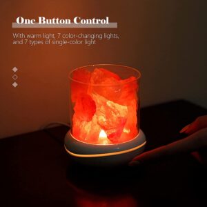 Hangulatlámpa himalája só kristályokkal, állítható színű LED fénnyel és aroma párologtató funkcióval (THM) - Image 13