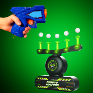 Space Gun céllövő játék - mágikus, foszforeszkáló és lebegő célpontokkal, játék fegyverrel, rengeteg tölténnyel (BBJ) - Image 4