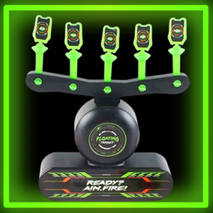 Space Gun céllövő játék - mágikus, foszforeszkáló és lebegő célpontokkal, játék fegyverrel, rengeteg tölténnyel (BBJ) - Image 5