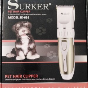SURKER SK-636 kábeles szőrvágó szett kisállatoknak - 5 fokozatban állítható állatszőr vágó (BBV) - Image 5