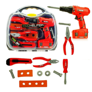 14 részes játék barkácskészlet elemes fúrógéppel (BBJ) - Image 6