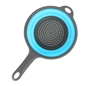 Szilikon tésztaszűrő kényelmes nyéllel - összecsukható zöldségmosó - 25 cm (BBKM) - Image 7