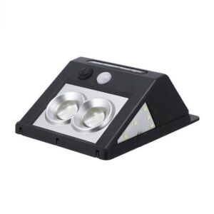 Falra szerelhető, időjárásálló, mozgásérzékelős napelemes kültéri lámpa (BBV) - Image 4