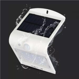 Modern, mozgásérzékelős, IPX5 időjárásálló napelemes lámpa - fehér - 40W (BBV) - Image 3