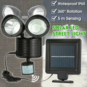 BB Mozgásérzékelős, vízálló szolár világítás két fényforrással és 120°-os világítási szöggel (BBL) - Image 7