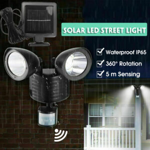 BB Mozgásérzékelős, vízálló szolár világítás két fényforrással és 120°-os világítási szöggel (BBL) - Image 5