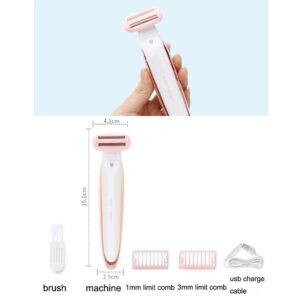 BXL-812 vezeték nélküli, női elektromos borotva - fájdalommentes szőrtelenítő készülék testre (BBM) - Image 7