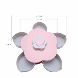 Virág alakú, automatikusan kinyíló tárolódoboz csemegékhez és nassonlivalókhoz - telefontartóval (BBM) - Image 8