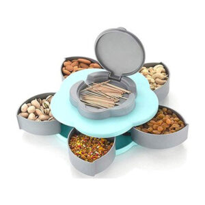 Virág alakú, automatikusan kinyíló tárolódoboz csemegékhez és nassonlivalókhoz - telefontartóval (BBM) - Image 7