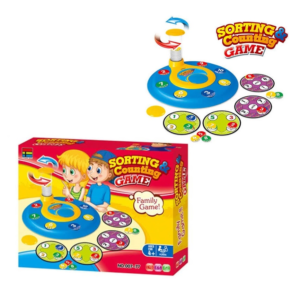 Oktató társasjáték gyerekeknek 2 féle játékmóddal - 80 darabos, készségfejlesztő 2in1 szortírozó és számoló játék (BBLPJ) - Image 6