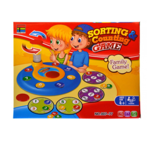 Oktató társasjáték gyerekeknek 2 féle játékmóddal - 80 darabos, készségfejlesztő 2in1 szortírozó és számoló játék (BBLPJ) - Image 7
