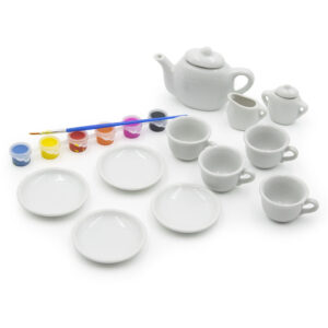 15 db-os 2in1 kifesthető porcelán teás készlet gyerekeknek - kreatív játék és babakonyha felszerelés (BBJ) - Image 6