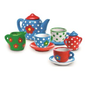 15 db-os 2in1 kifesthető porcelán teás készlet gyerekeknek - kreatív játék és babakonyha felszerelés (BBJ) - Image 5