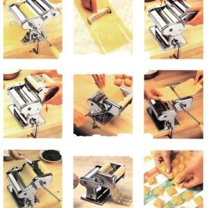 Edel HÖFF EH-5902 professszionális tészta készítő gép rozsdamentes acélból - spagetti, széles metélt, cérnametélt, ravioli készítő gép - könnyen tisztítható (BBA) - Image 7