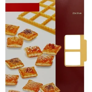 24 osztású rácsos tésztakiszúró aprósüteményhez - 23 x 33 cm (BBKM) - Image 6