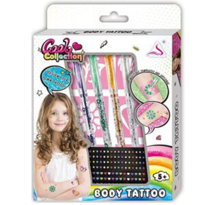 Cool tetováló készlet tetováló tollakkal, sablonokkal, ékkövekkel (BBJ) - Image 3